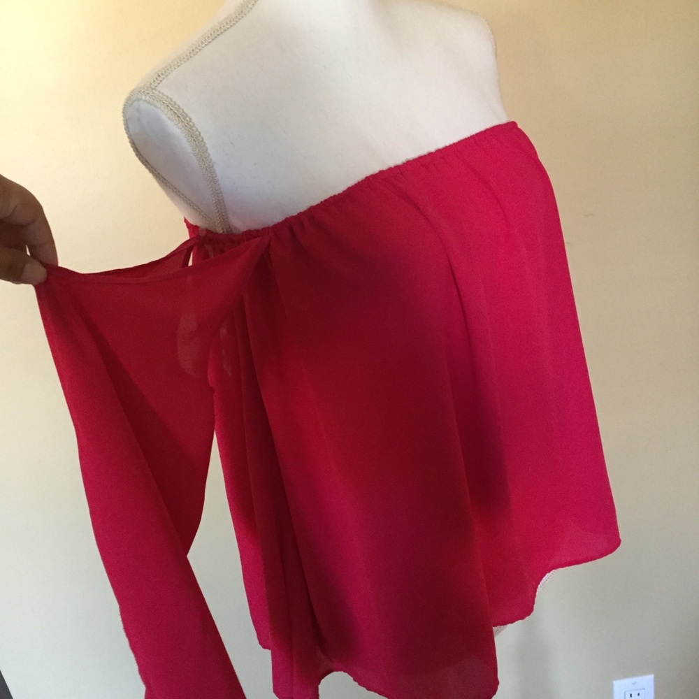 Shinestar Off the Shoulder Long sleeve top